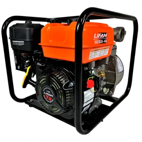 Motobomba 2 pulgadas Lifan 50ZB26-4Q Bencina 5 Hp