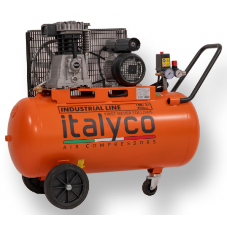 Compresor de aire eléctrico Italyco 2hp 100 lts 220v.